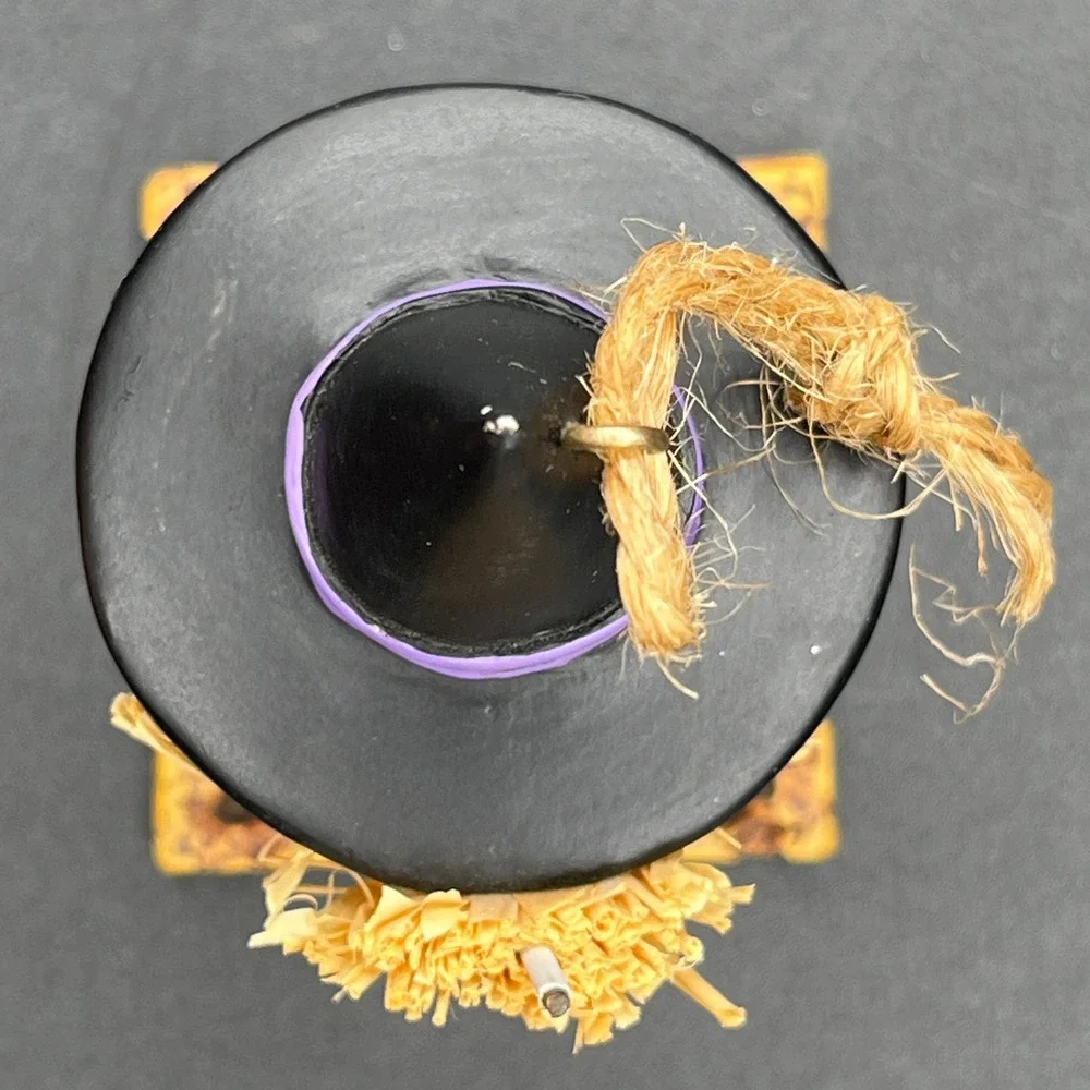 Smores Witch Halloween Ornament Marshmallow 3.5